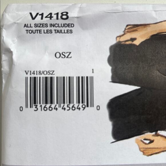 Uncut Vogue Sandra Betzina Uncut Jacket Sewing Pattern V1418 All Sizes - Picture 3 of 9